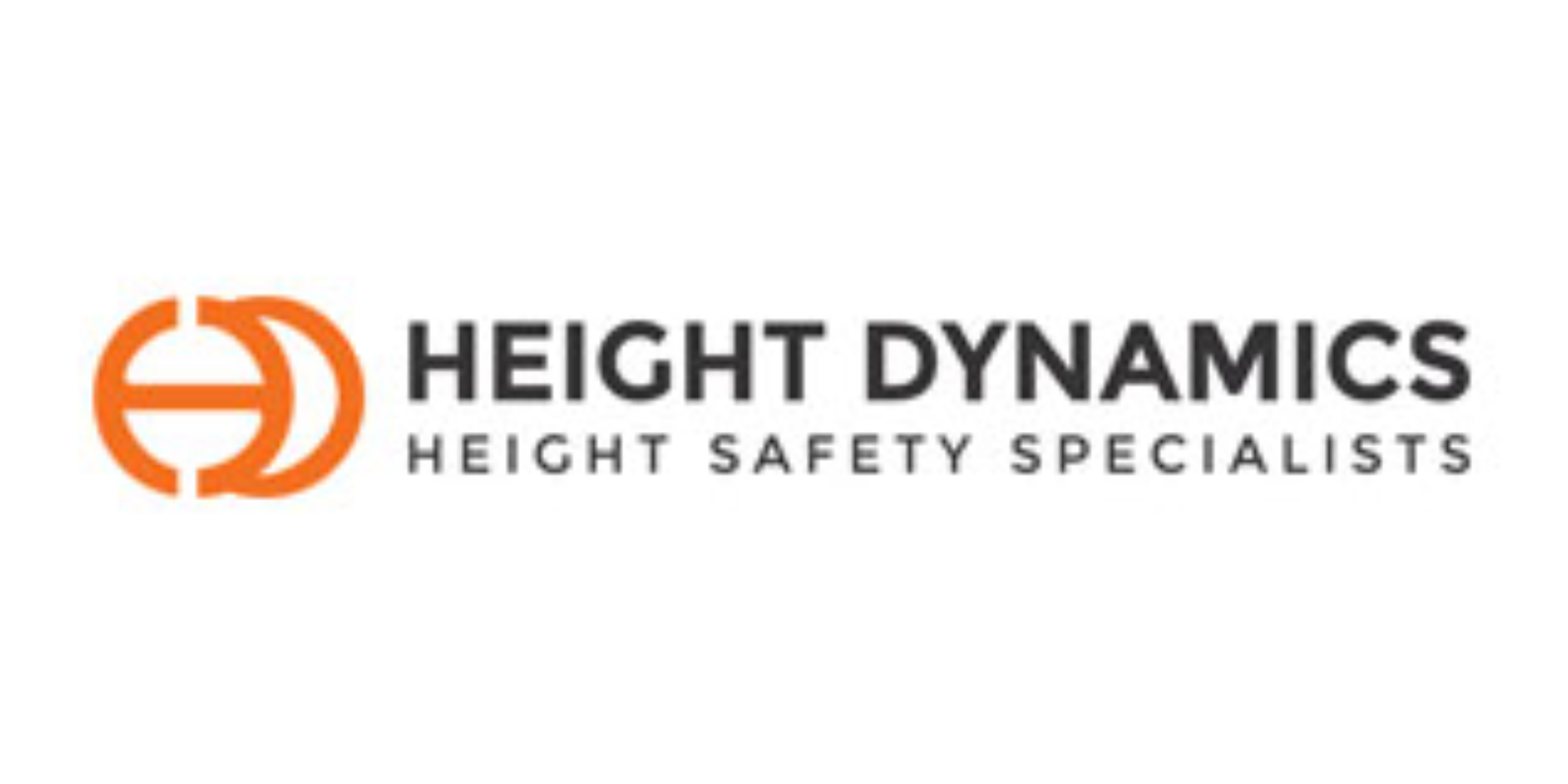The "HEIGHT DYNAMICS HEIGHT SAFETY SPECIALISTS" logo with a stylized orange circular graphic containing a horizontal line.