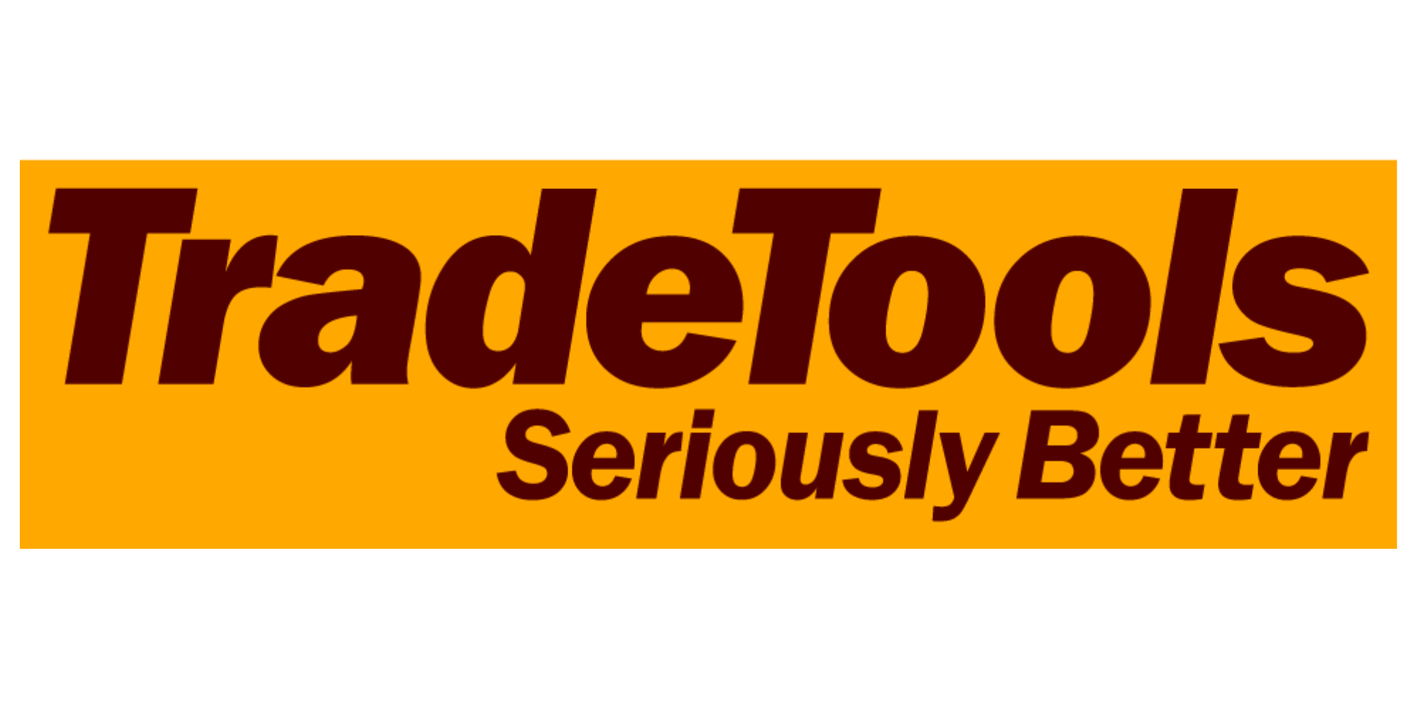 TradeTools logo with the text "Seriously Better" underneath.