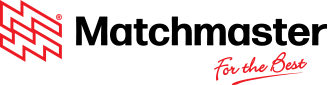 The Matchmaster logo on a black background features a red geometric design and the company's name in white.