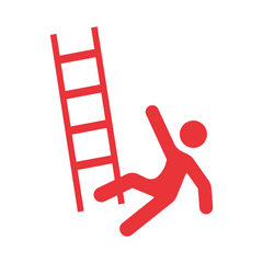 Stops the ladder sliding