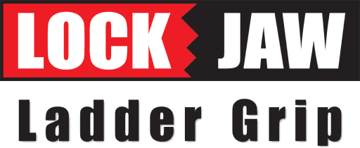 Lock Jaw Ladder Grip logo with "LOCK" in red and "JAW" in black, and "Ladder Grip" below.