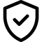 Check mark icon centered on a transparent background.