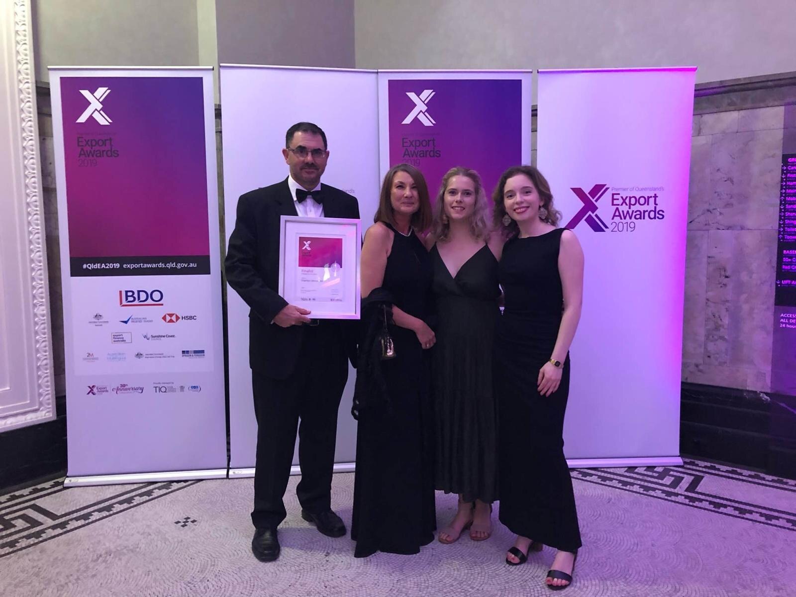 The Lock Jaw Ladder Grip team at the Premier of Queensland's Export Awards 2019 Emerging Exporter recognition
