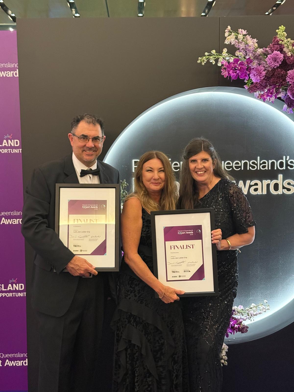 Lock Jaw Ladder Grip recognised in the Small Business and Women in International Business categories at the Premier of Queensland's Export Awards